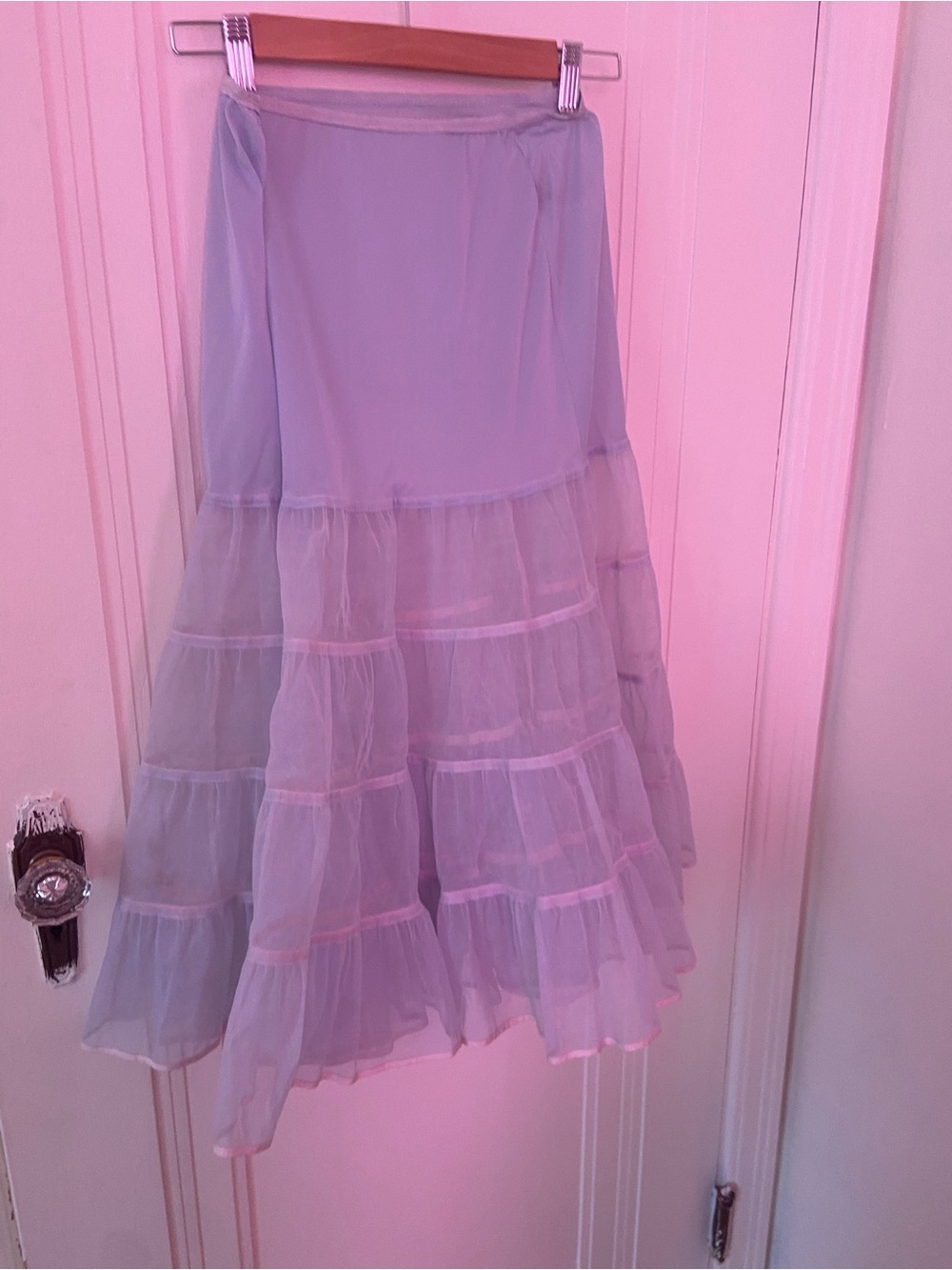 Vintage light blue petticoat